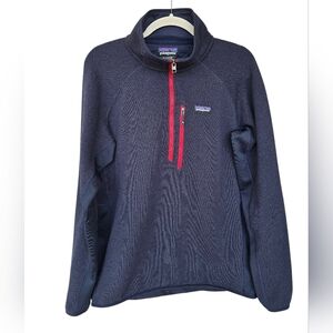 Patagonia Men's Performance Better Sweater XL Navy Blue Red Style 25980 FA18